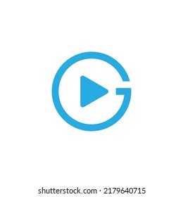 letter G play vector logo design