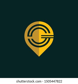 Letter G Point Location Creative Modern Logo