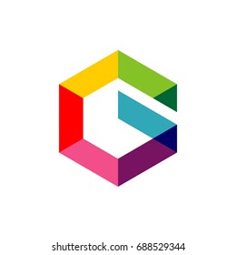 Letter G Polygonal Logo Template Illustration Design. Vector EPS 10.