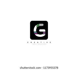 Letter G Pop Art Unique Colorful Logo Design