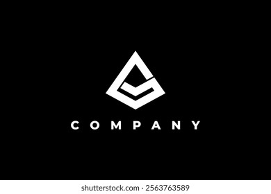 letter g and pyramid modern logo design