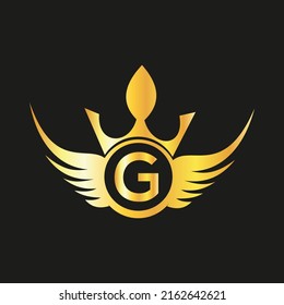 Letter  G  Queen Logo Design vector templet  crown logo Elegant monogram gold logo for Royalty,
 business card, Boutique, Hotel, Cafe, Jewelry