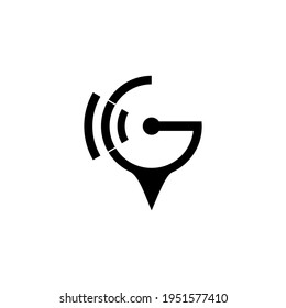 Letter G radar logo design