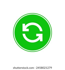 letter g recycle green icon design concept