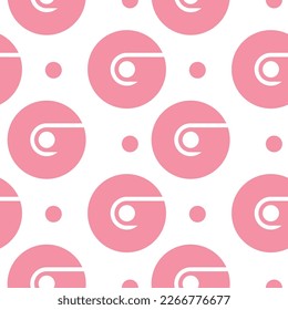 letter g red ball seamless background vector 
