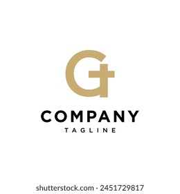 Letter G religious church cross logo icon vector template.eps