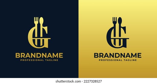 letter G restaurant logo, suitable for any business related to restaurant, cafe, catering with G initials.