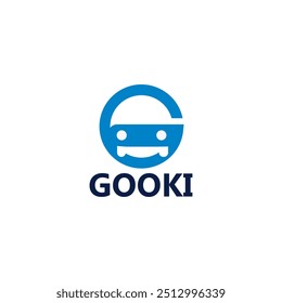 letter G robot logo design vector