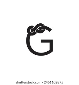 Letter G Rope logo icon vector template.eps