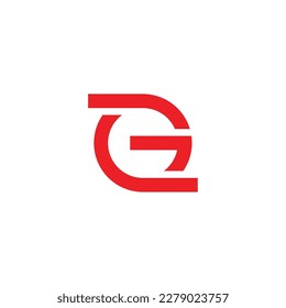 letter g rotate geometric arrow up logo vector 