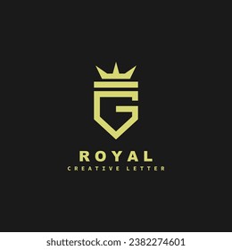 Letter G Royal Monogram Logo