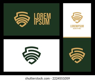 Diseño del logotipo de la letra G S. símbolo monocromo creativo mínimo. emblema vectorial universal elegante. Logotipo de negocio premium. Símbolo gráfico del alfabeto para identidad corporativa