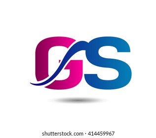letter G and S logo, gs

