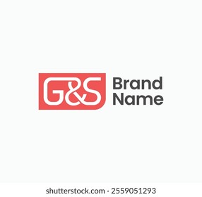 Letter G and S modern clean logo design concept. Vector illustration