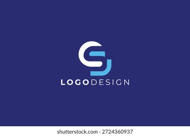 Letra G S Diseño de Logo de Espacio Negativo para Branding Corporativa y Creativo