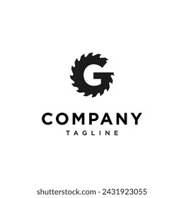 Letter G Saw Logo icon vector template.eps