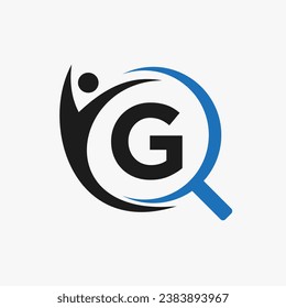 Letter G Search and Heathcare Logo Design. Community Finder Logo Symbol 