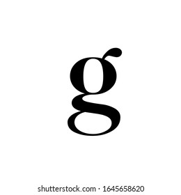 letter G serif logo design simple modern