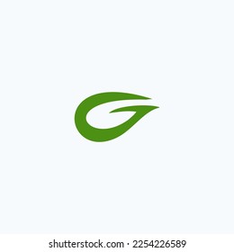 Blatt G, grün bedeckt, einfach und einzigartig