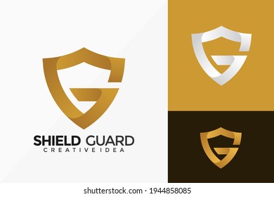 Letter G Shield Guard Logo Vector Design. Abstract emblem, designs concept, logos, logotype element for template.