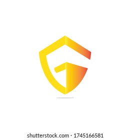 Diseño del logotipo del escudo de letras G