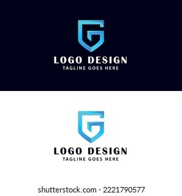 Letter G shield Logo design