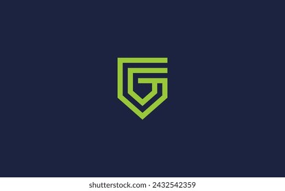 letter g with shield logo icon design vector design template inspiration