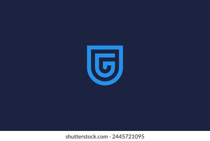 letter g with shield logo icon design vector design template inspiration