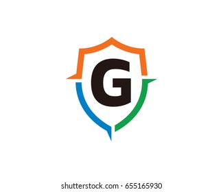 Letter G Shield Logo Template Design Vector, Emblem, Design Concept, Creative Symbol, Icon