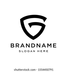 Letter G Shield Security Logo Protection Symbol Vector Logo Design