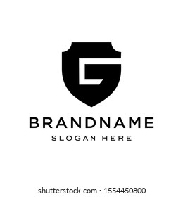 Letter G Shield Security Logo Protection Symbol Vector Logo Design