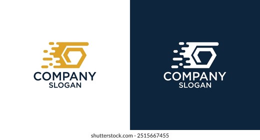 Letra G Diseño de Vector de logotipo de monograma abstracto simple