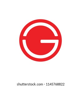 letter g simple geometric circle logo