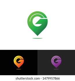 Letter G simple logo icon design vector