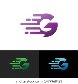 Letter G simple logo icon design vector