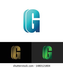 Letter G simple logo icon design vector