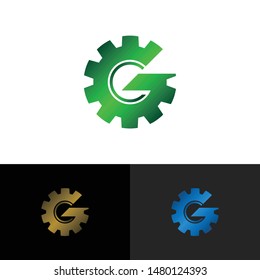 Letter G simple logo icon design vector