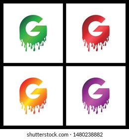 Letter G simple logo icon design vector