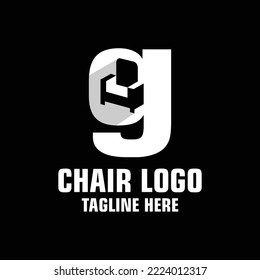 Inspiración de la plantilla de diseño de logotipo del logotipo del G Sofa, Ilustración vectorial.