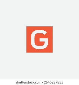 letter G square creative agency company logo
 vector illustration template design