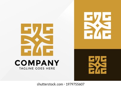 Letter G Square Logo Design, Brand Identity Logos Designs Vector Illustration Template
