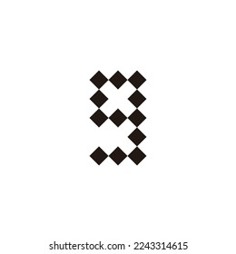 Letter g squares geometric symbol simple logo vector