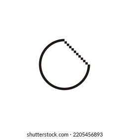 Letter G stairs, line, geometric symbol simple logo vector
