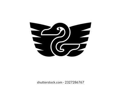 Letter G swan Logo suitable for food Logo