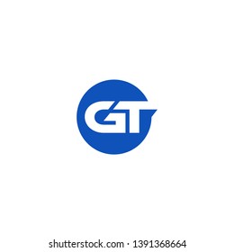 Letter G T Icon Logo Design Concept