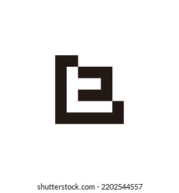 Letter G and t square geometric symbol simple logo vector
