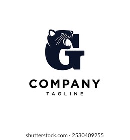 Letter G Tasmanian Devil logo icon vector