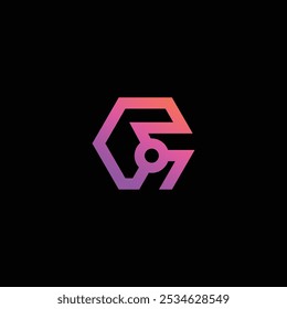 letter G tech logo design template, G tech logo, G technology vector