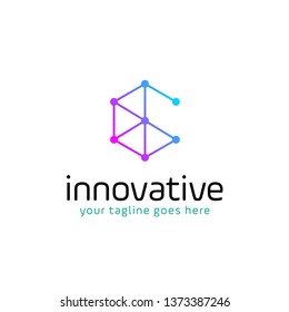 letter G technology logo design vector with line connection concept. multimedia, digital, innovation, Internet website symbol icon