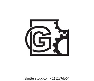Letter G Technology Logo Template Design Vector, Emblem, Concept Design, Creative Symbol, Icon